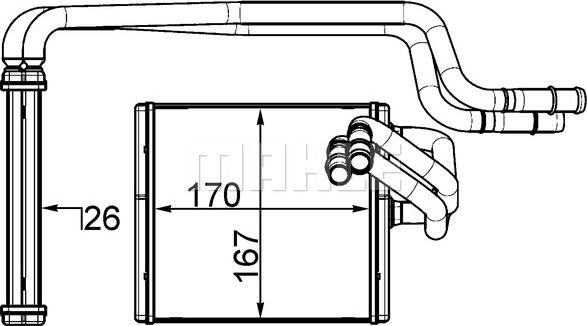 MAHLE AH 198 000S - Lämmityslaitteen kenno inparts.fi