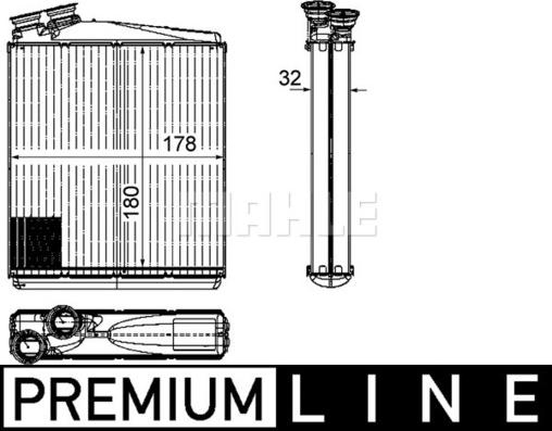 MAHLE AH 192 000P - Lämmityslaitteen kenno inparts.fi