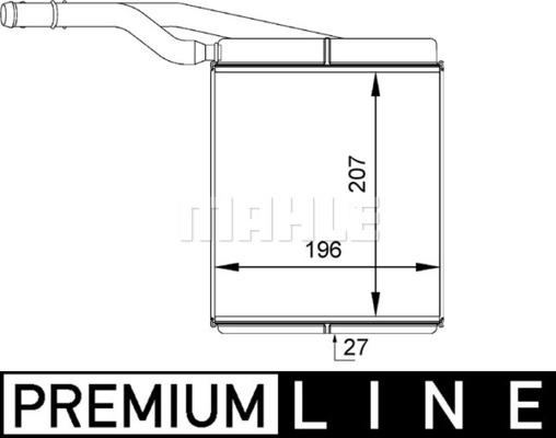 MAHLE AH 143 000P - Lämmityslaitteen kenno inparts.fi