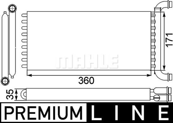 MAHLE AH 166 000P - Lämmityslaitteen kenno inparts.fi