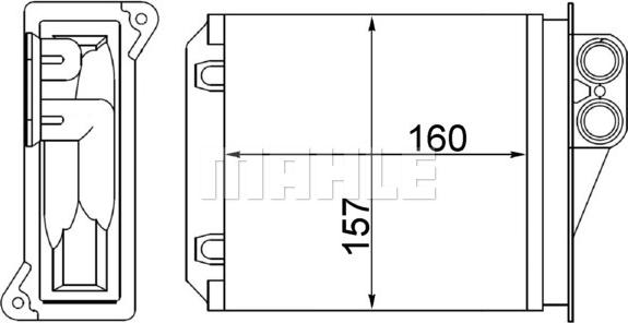 MAHLE AH 168 000S - Lämmityslaitteen kenno inparts.fi