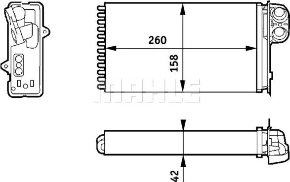 MAHLE AH 162 000S - Lämmityslaitteen kenno inparts.fi