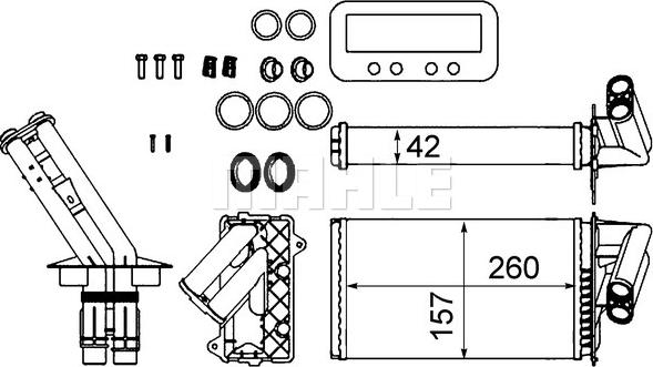 MAHLE AH 103 000S - Lämmityslaitteen kenno inparts.fi