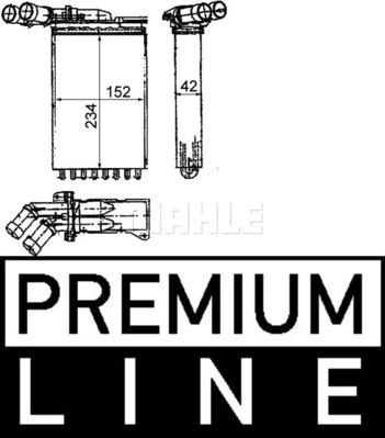 MAHLE AH 116 000P - Lämmityslaitteen kenno inparts.fi