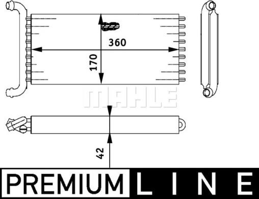 MAHLE AH 113 000P - Lämmityslaitteen kenno inparts.fi