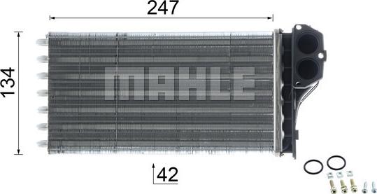 MAHLE AH 112 000P - Lämmityslaitteen kenno inparts.fi