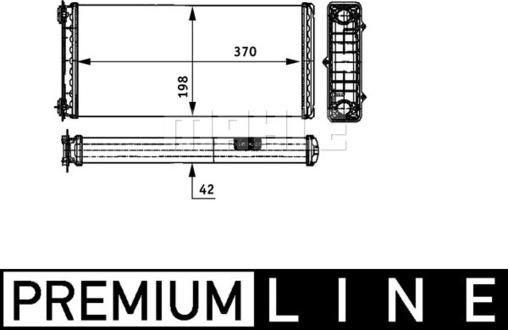 MAHLE AH 117 000P - Lämmityslaitteen kenno inparts.fi