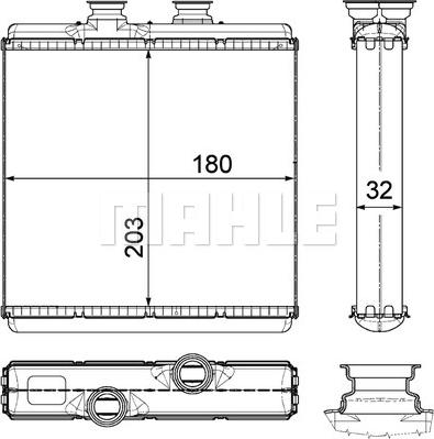 MAHLE AH 183 000P - Lämmityslaitteen kenno inparts.fi