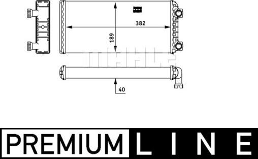 MAHLE AH 133 000P - Lämmityslaitteen kenno inparts.fi