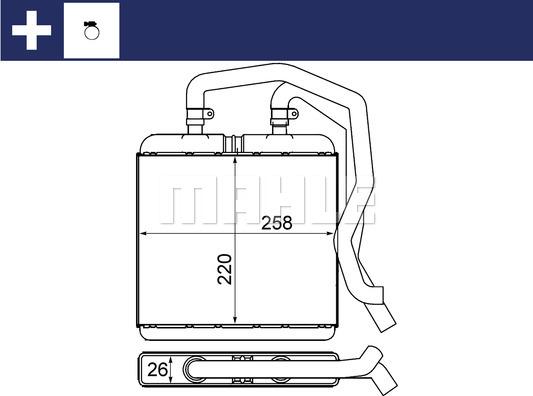 MAHLE AH 12 000S - Lämmityslaitteen kenno inparts.fi