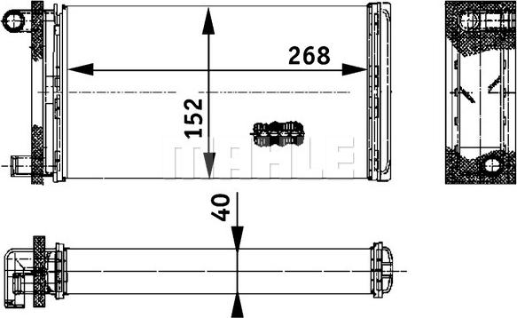 MAHLE AH 121 000P - Lämmityslaitteen kenno inparts.fi