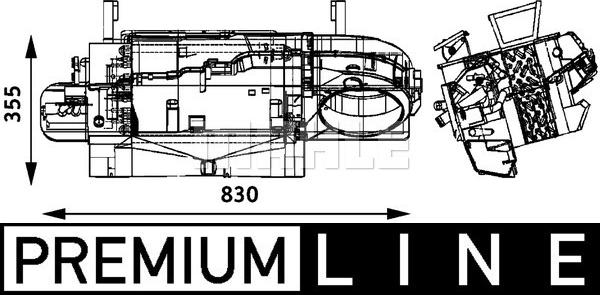 MAHLE AH 172 000P - Lämmityslaitteen kenno inparts.fi