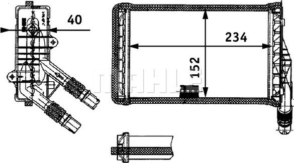 MAHLE AH 85 000P - Lämmityslaitteen kenno inparts.fi