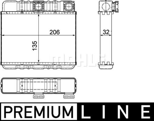 MAHLE AH 87 000P - Lämmityslaitteen kenno inparts.fi