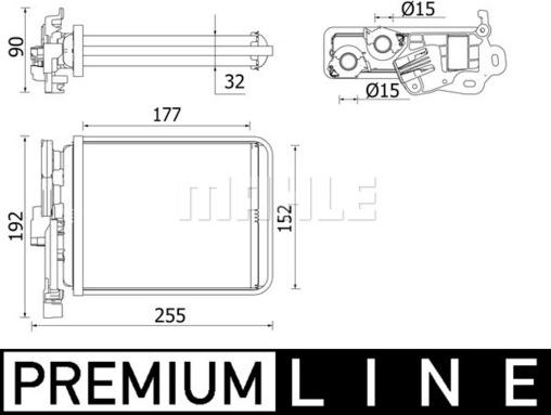 MAHLE AH 38 000P - Lämmityslaitteen kenno inparts.fi