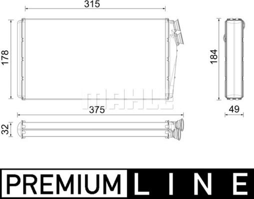 MAHLE AH 295 000P - Lämmityslaitteen kenno inparts.fi