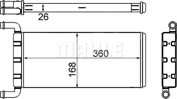 MAHLE AH 241 000S - Lämmityslaitteen kenno inparts.fi