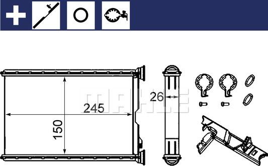 MAHLE AH 242 000S - Lämmityslaitteen kenno inparts.fi