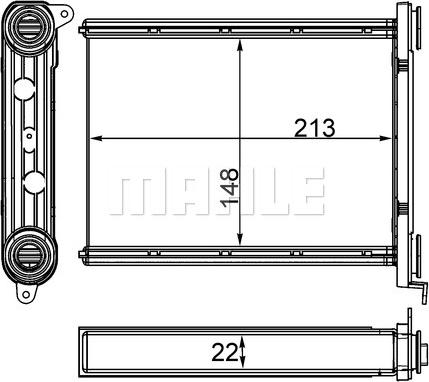 MAHLE AH 259 000S - Lämmityslaitteen kenno inparts.fi