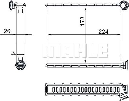 MAHLE AH 269 000S - Lämmityslaitteen kenno inparts.fi