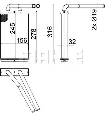 MAHLE AH 268 000S - Lämmityslaitteen kenno inparts.fi