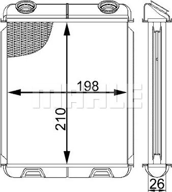 MAHLE AH 21 000S - Lämmityslaitteen kenno inparts.fi