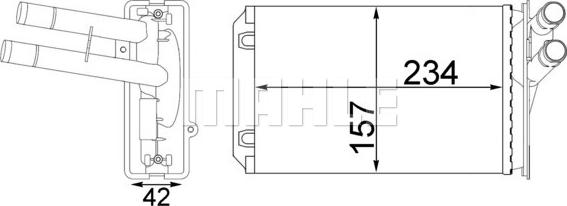 MAHLE AH 212 000S - Lämmityslaitteen kenno inparts.fi