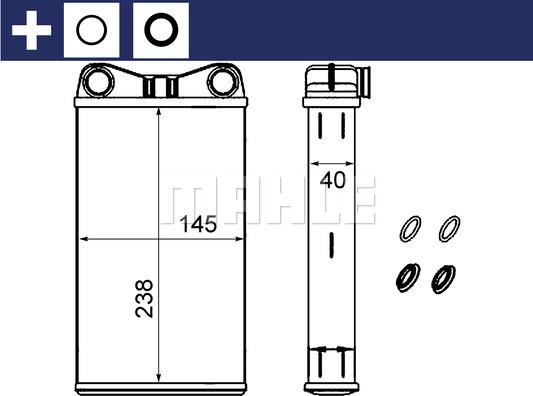 MAHLE AH 239 000S - Lämmityslaitteen kenno inparts.fi