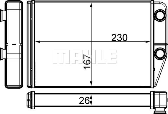 MAHLE AH 225 000S - Lämmityslaitteen kenno inparts.fi