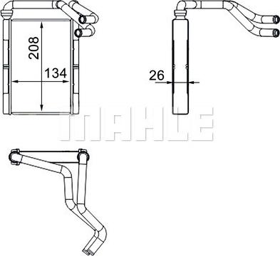 MAHLE AH 273 000S - Lämmityslaitteen kenno inparts.fi