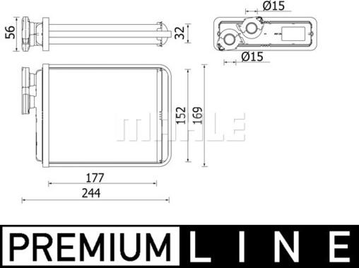 MAHLE AH 277 000P - Lämmityslaitteen kenno inparts.fi