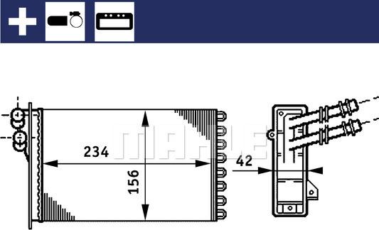 MAHLE AH 72 000S - Lämmityslaitteen kenno inparts.fi