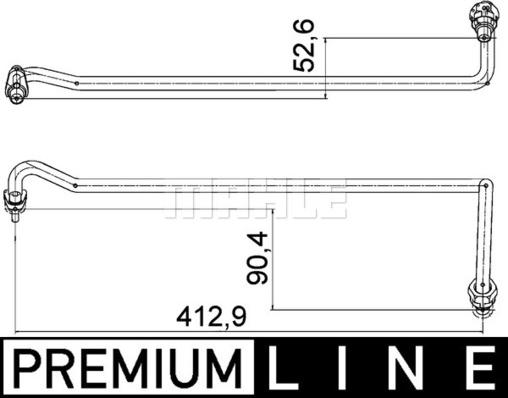 MAHLE AHX 4 000P - Öljyletku inparts.fi