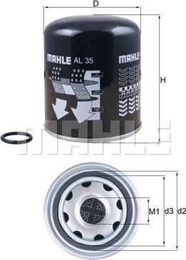 MAHLE AL 35 - Ilmankuivaus patruuna, paineilmalaite inparts.fi