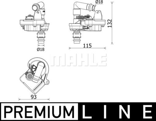 MAHLE AVS 8 000P - Magneettiventtiili, ilmastointilaite inparts.fi