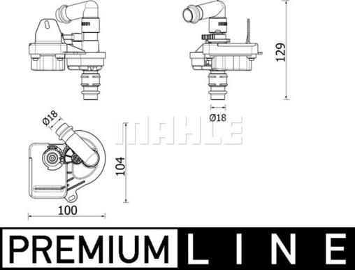 MAHLE AVS 7 000P - Magneettiventtiili, ilmastointilaite inparts.fi