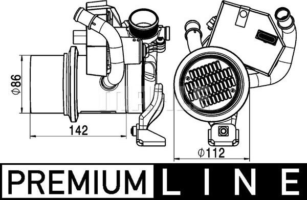 MAHLE CE 5 000P - Jäähdytin,pakokaasukierrätys inparts.fi