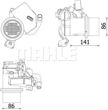 MAHLE CE 14 000P - Jäähdytin,pakokaasukierrätys inparts.fi