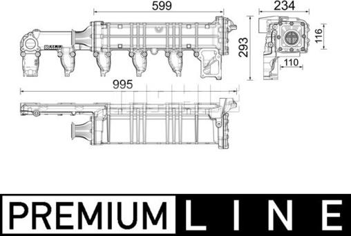 MAHLE CE 37 000P - Jäähdytin,pakokaasukierrätys inparts.fi