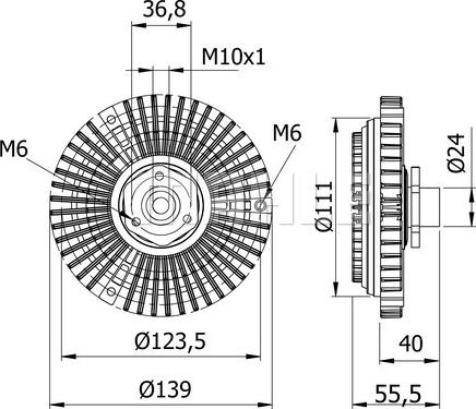 MAHLE CFC 46 000S - Kytkin, jäähdytystuuletin inparts.fi