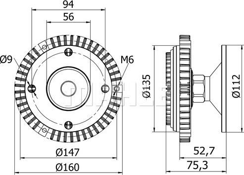 MAHLE CFC 50 000S - Kytkin, jäähdytystuuletin inparts.fi