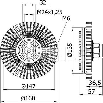 MAHLE CFC 58 000S - Kytkin, jäähdytystuuletin inparts.fi