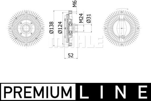 MAHLE CFC 64 001P - Kytkin, jäähdytystuuletin inparts.fi