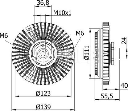 MAHLE CFC 62 000S - Kytkin, jäähdytystuuletin inparts.fi