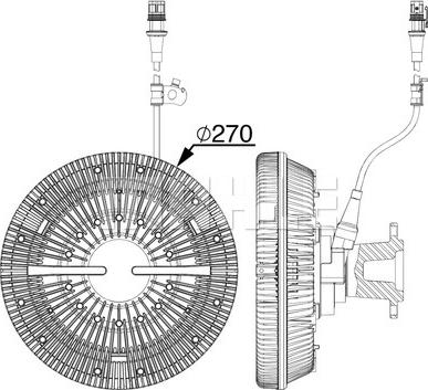 MAHLE CFC 104 000P - Kytkin, jäähdytystuuletin inparts.fi