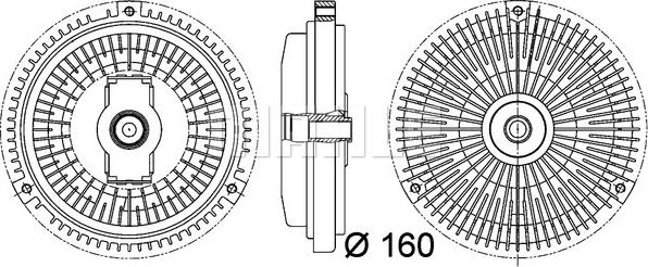 MAHLE CFC 106 000P - Kytkin, jäähdytystuuletin inparts.fi