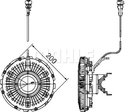 MAHLE CFC 100 000P - Kytkin, jäähdytystuuletin inparts.fi