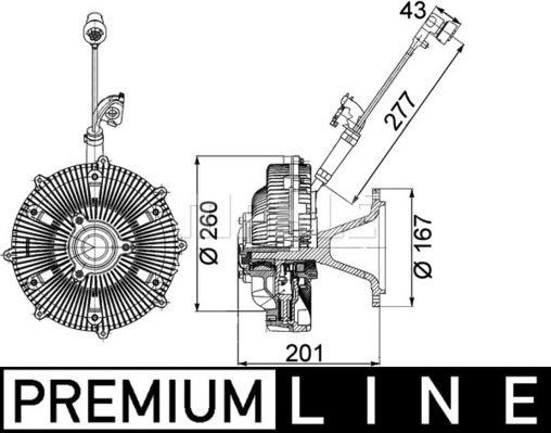 MAHLE CFC 115 000P - Kytkin, jäähdytystuuletin inparts.fi