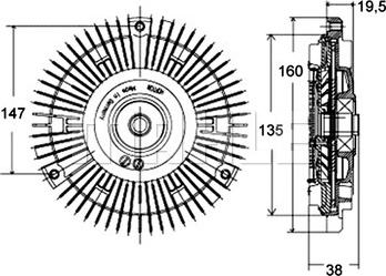 MAHLE CFC 130 000P - Kytkin, jäähdytystuuletin inparts.fi