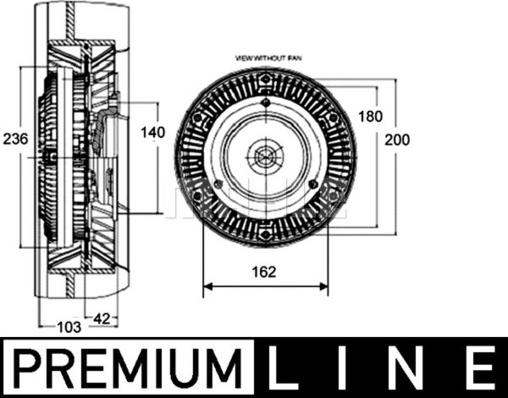 MAHLE CFC 132 000P - Kytkin, jäähdytystuuletin inparts.fi